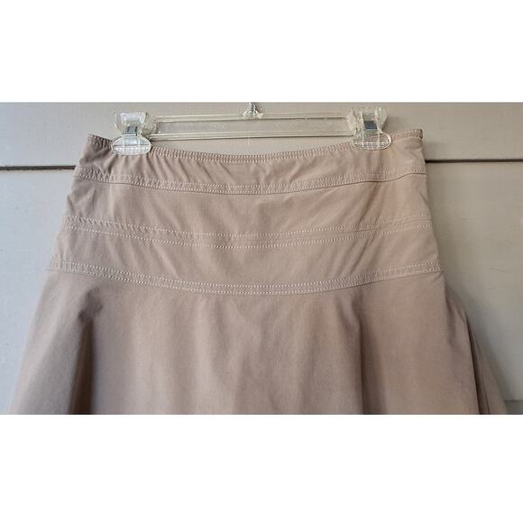 ATHLETA Tan Skort Tennis Mini Skirt Pickle Ball Pocket Athleisure Stretch Sz 6 - Picture 5 of 8